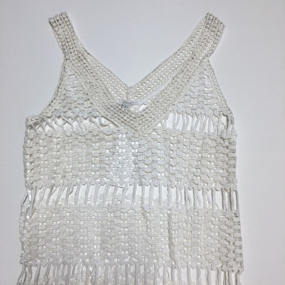 Lucy Paris Ivory Crotchet Pebble Lace Midi Dress M NWT - Picture 5 of 7